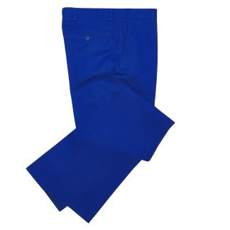 Cordings Zip Fly Royal Blue Chino Trousers Main Image