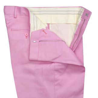 Cordings Zip Fly Pink Chino Trousers Dif ferent Angle 1