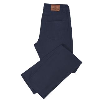 Cordings Midnight Blue Cotton Twill Jeans Main Image