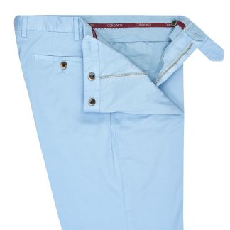 Cordings Pale Blue Summer Gabardine Trousers Dif ferent Angle 1