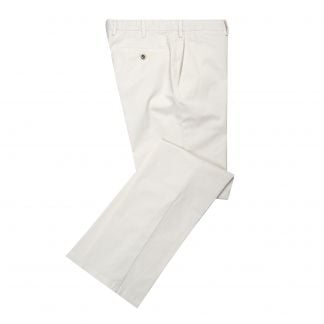 Cordings Cream Beige Gabardine Trousers Main Image