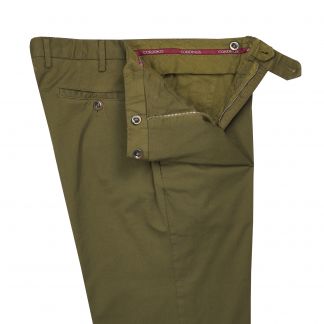 Cordings Sage Green Gabardine Trousers Different Angle 1