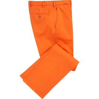 Cordings Tangerine Summer Gabardine Trousers Main Image