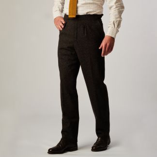 Cordings Grey Brown Donegal Trousers Different Angle 1