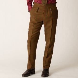 Cordings Brown Otley Tweed Trousers Different Angle 1