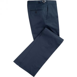 Cordings Navy Cotton Gabardine Drill Suit Trousers Main Image