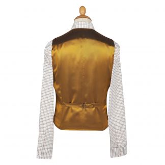 Cordings Yellow Royal Doeskin Waistcoat Dif ferent Angle 1
