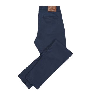 Cordings Navy Cotton Stretch Chinos Main Image