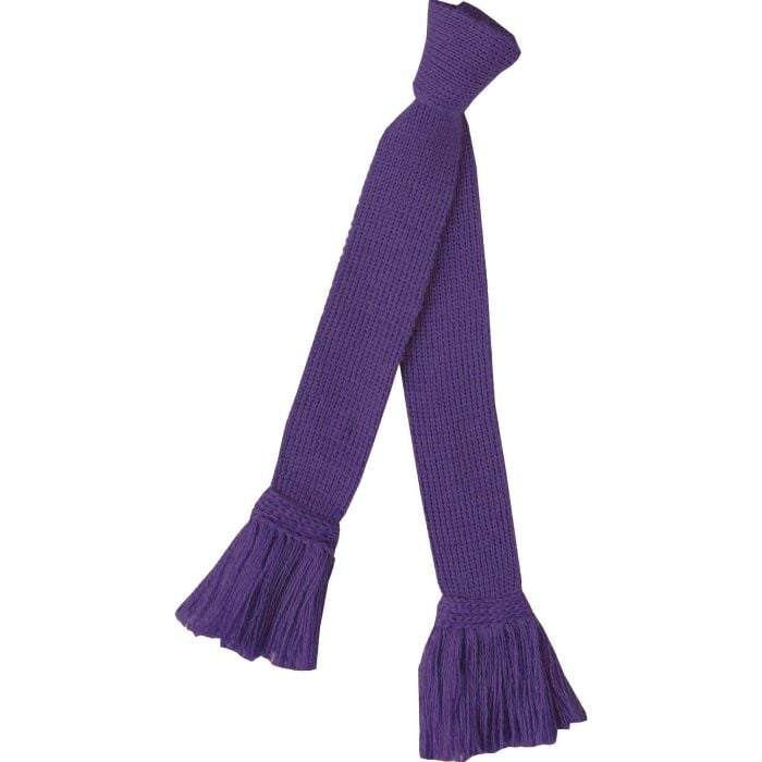 Purple Merino Garter Tie