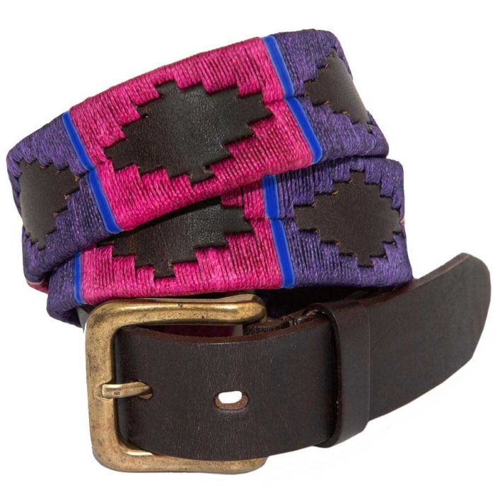 Purple Argentinian Polo Belt