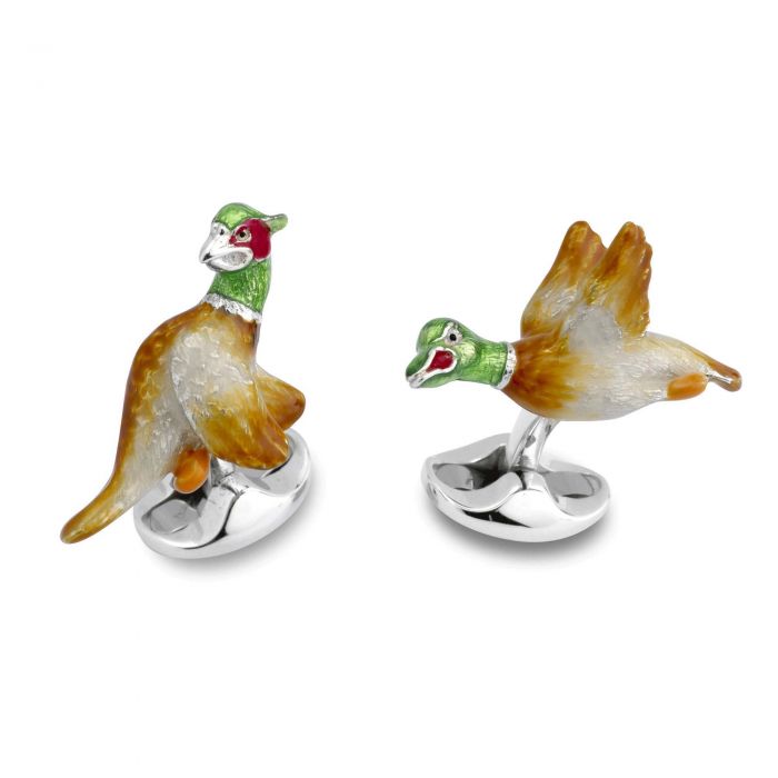Angry Birds Solid Silver Cufflinks