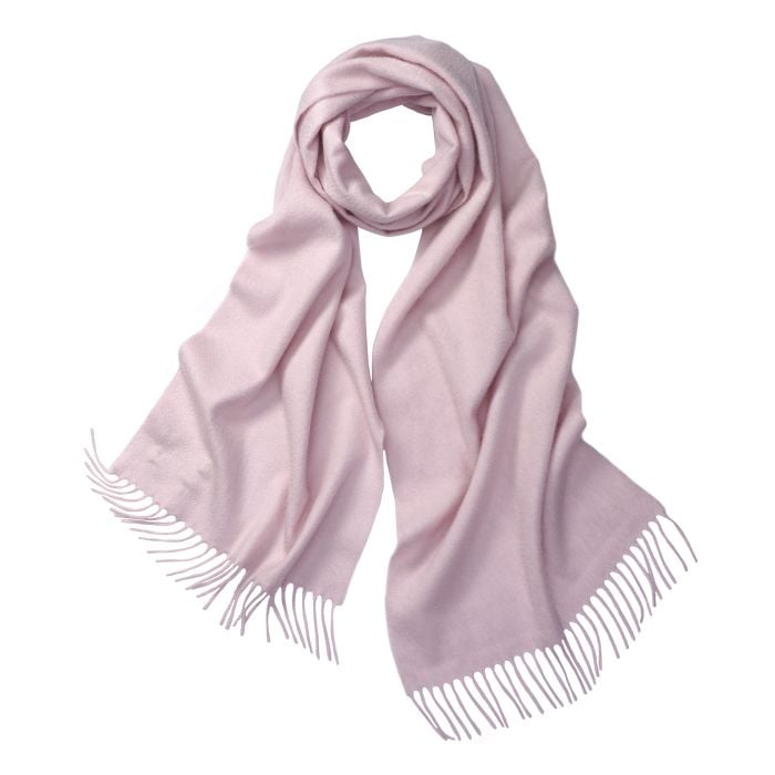 Pink Solid Cashmere Scarf
