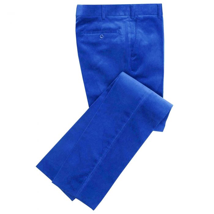Royal Blue Needlecord Trousers