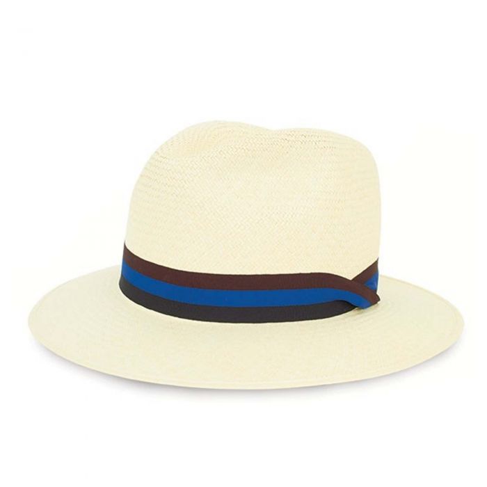 Coloured Band Classic Panama Hat 