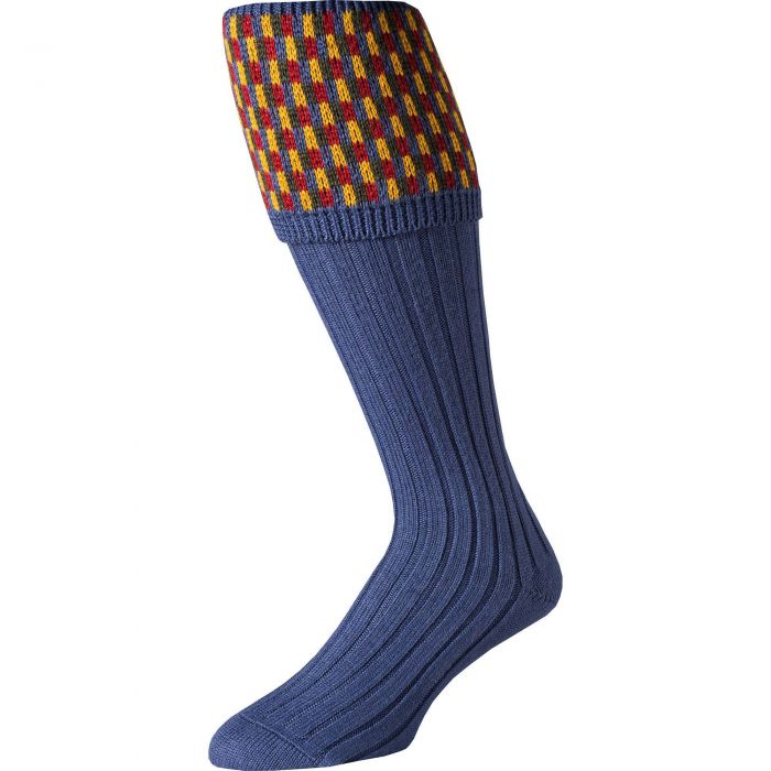 Blue Patterned Top Shooting Stocking