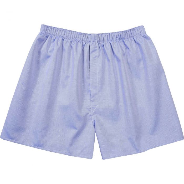 Blue Cotton Boxer Shorts