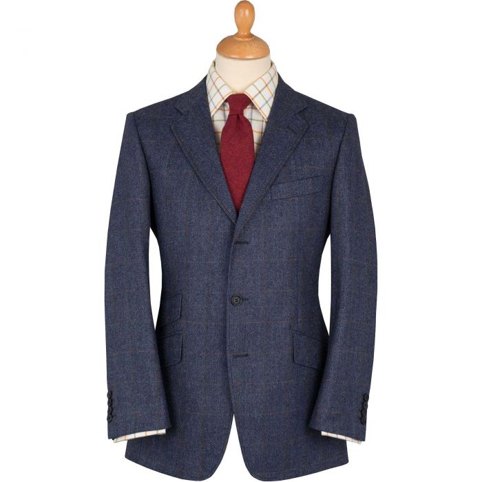 Blue Barley Wool and Cashmere Jacket