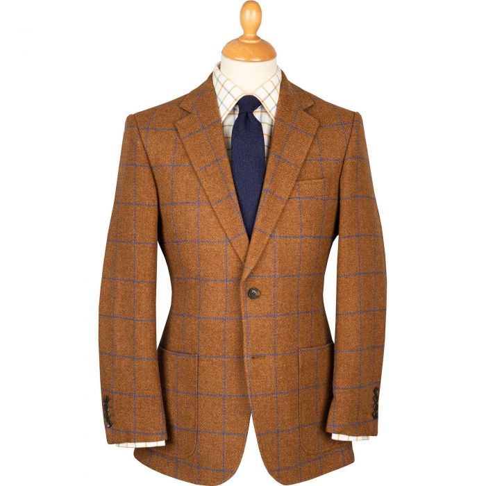 Rust Montague Shetland Tweed Jacket