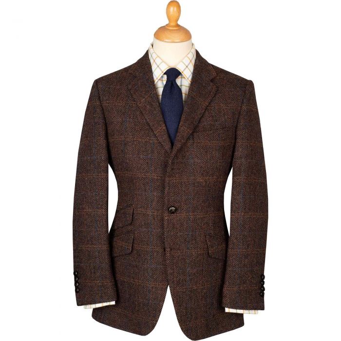 Brown Dunmore Harris Tweed Jacket