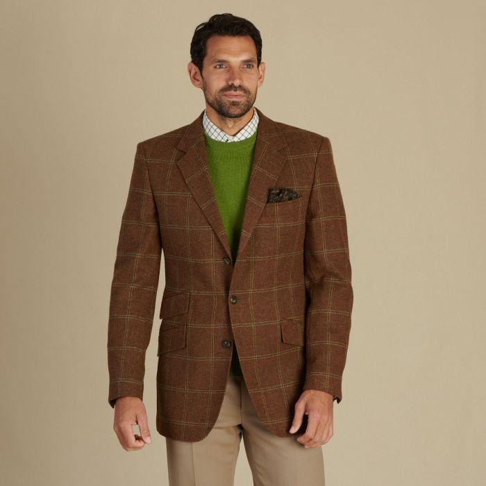 Rust Langholm Check Tweed Jacket | Men's Country Clothing | Cordings