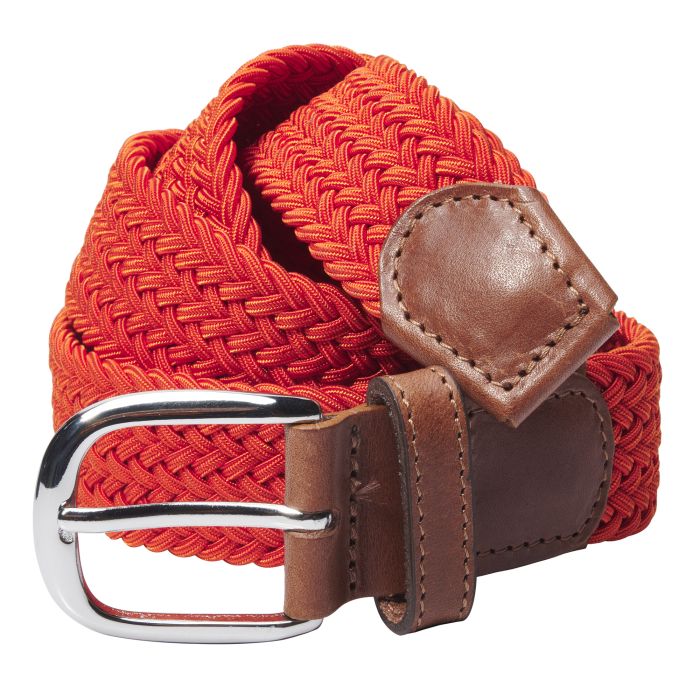 Orange Plaited Belt