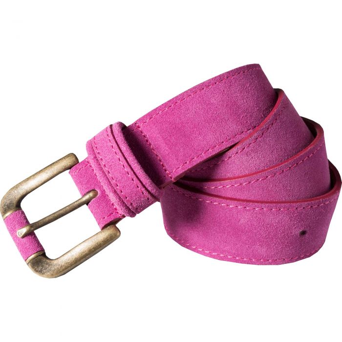 Pink Suede Belt