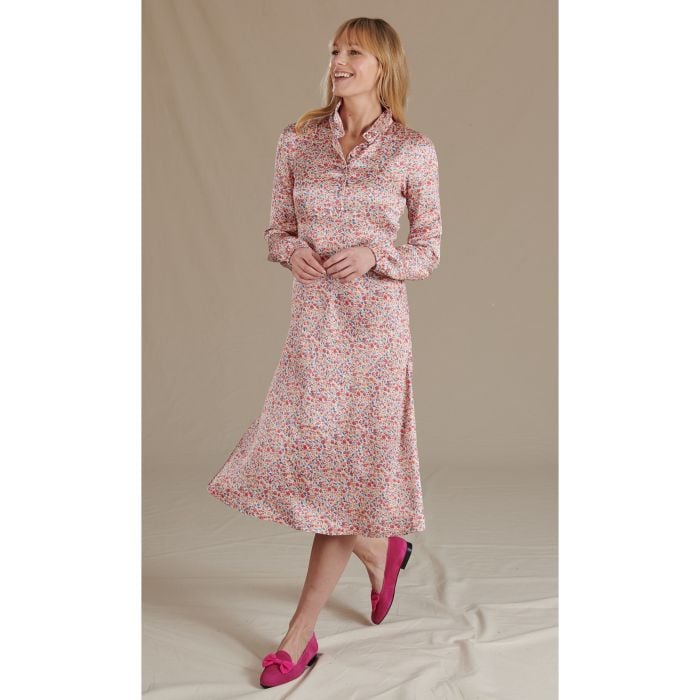 Pink Country Floral Dress