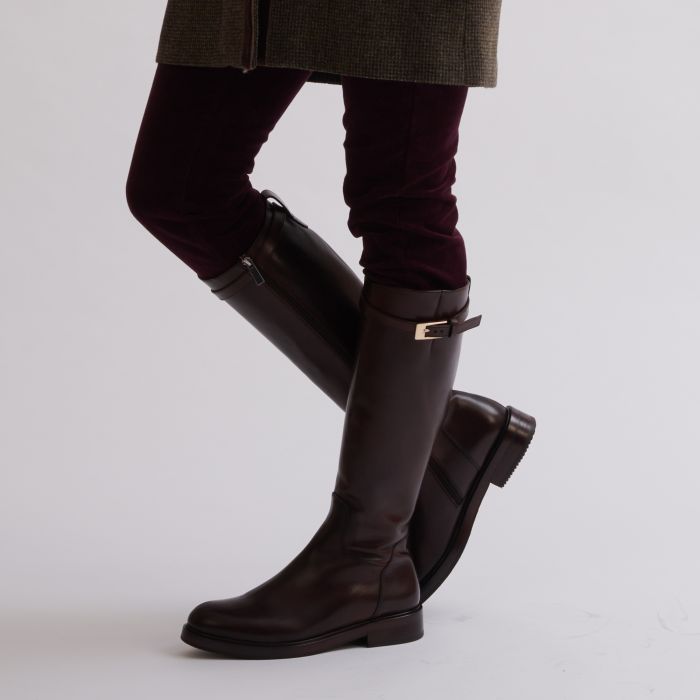 Long Leather Equestrian Boot