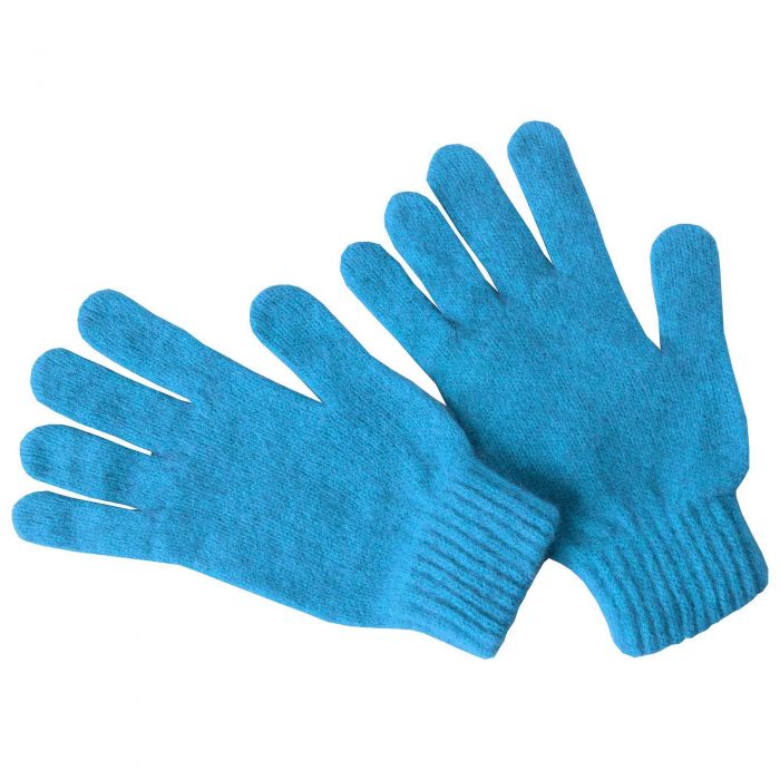 Turquoise Possum Gloves