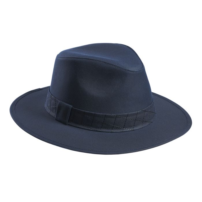 Navy Wax Cotton Drifter Hat