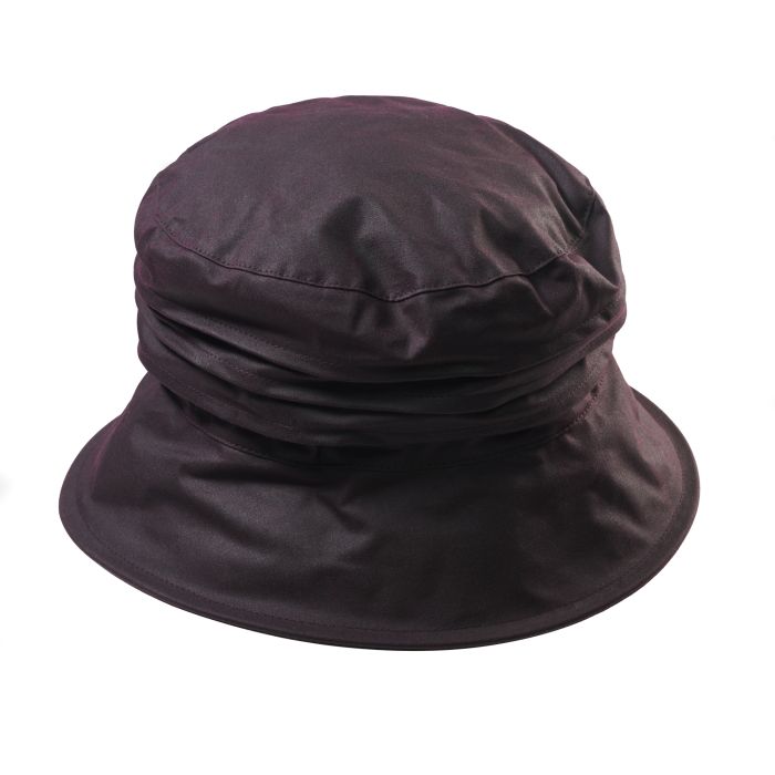 Dark Wine Fleece Lined Wax Hat