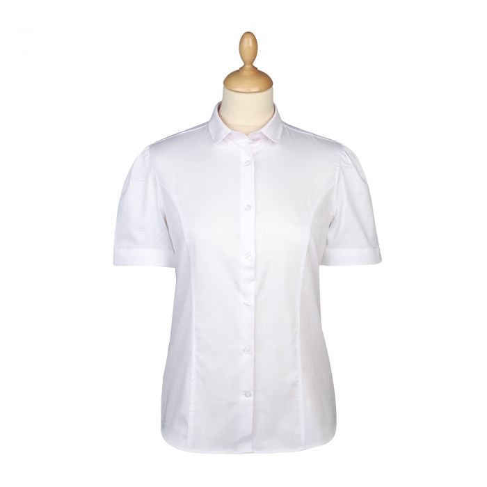 White Peter Pan Collar Short Sleeve Shirt