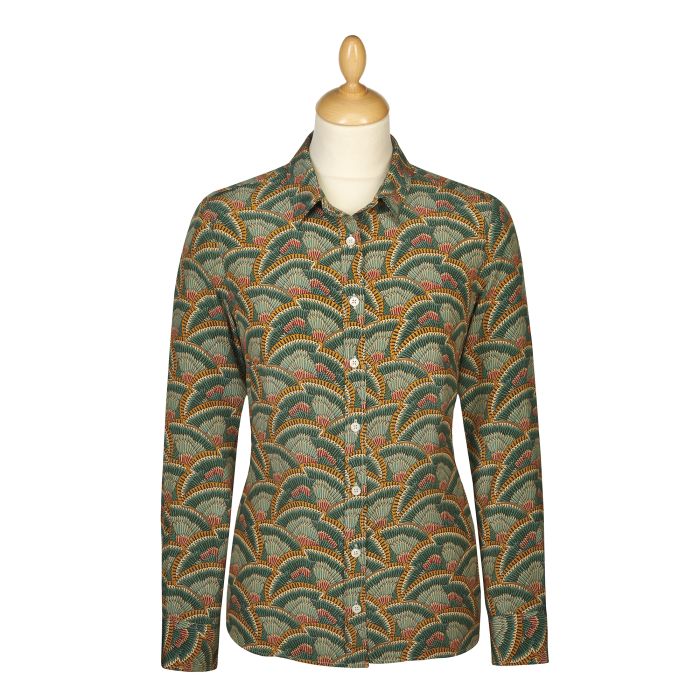 Icarus Wings Crepe Silk Shirt Made With Liberty Fabric