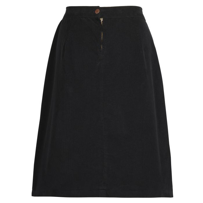 Black Needlecord Pleated Skirt | Ladies Country Clothing | Cordings