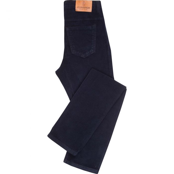 Navy Stretch Needlecord Jeans 