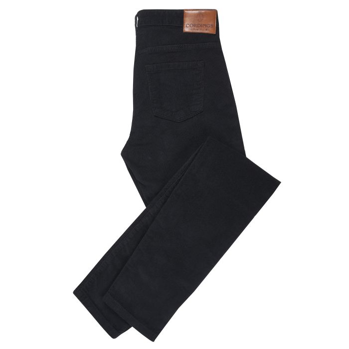 Black Noir Stretch Needlecord Jeans