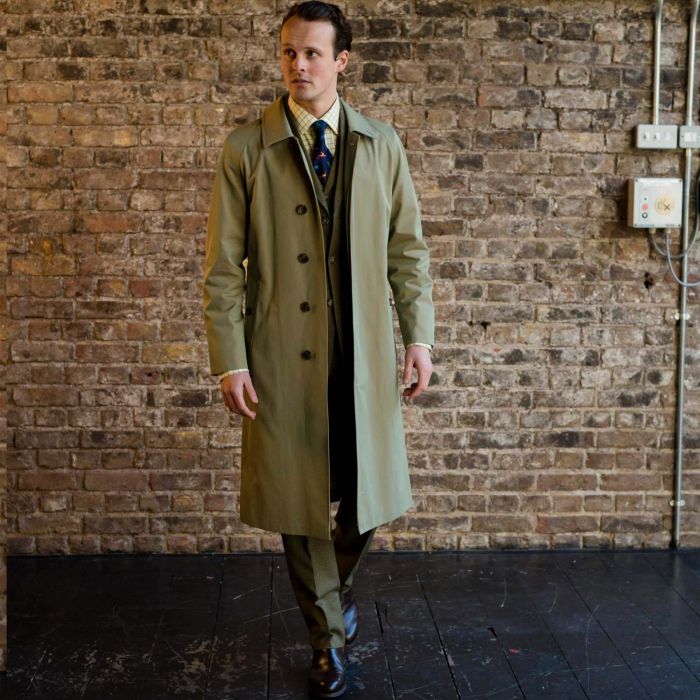 Lovat Green Piccadilly Raincoat | Men's Country Clothing | Cordings