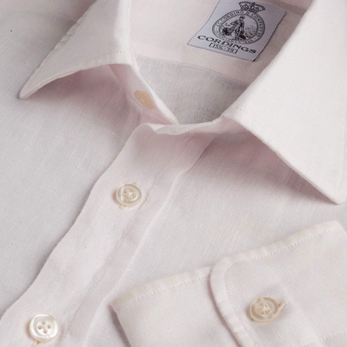 Pale Pink Vintage Linen Shirt