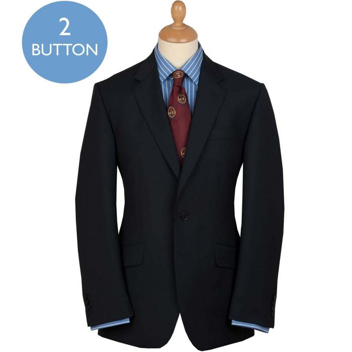 Navy 10oz Two Button Wool Mohair Suit