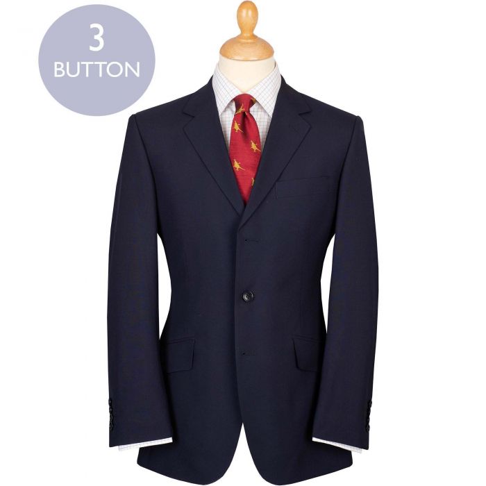 Navy 11oz Three Button Astor Super 120s Suit