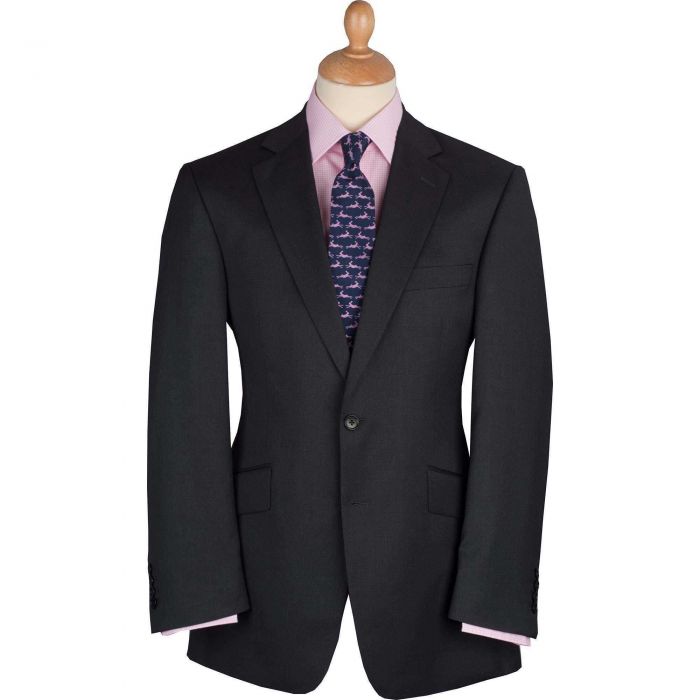 Grey 10oz Two Button Worsted Travel Suit 