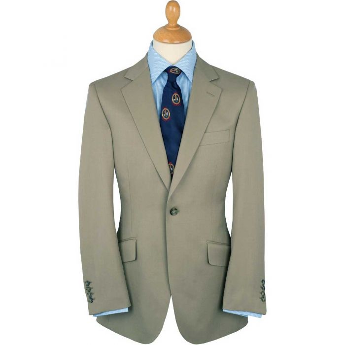 Khaki 8oz Single Button Gabardine Perry Suit