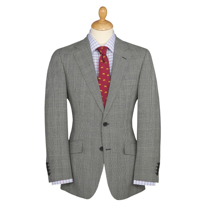 Edward 10oz Two Button Prince of Wales Suit 