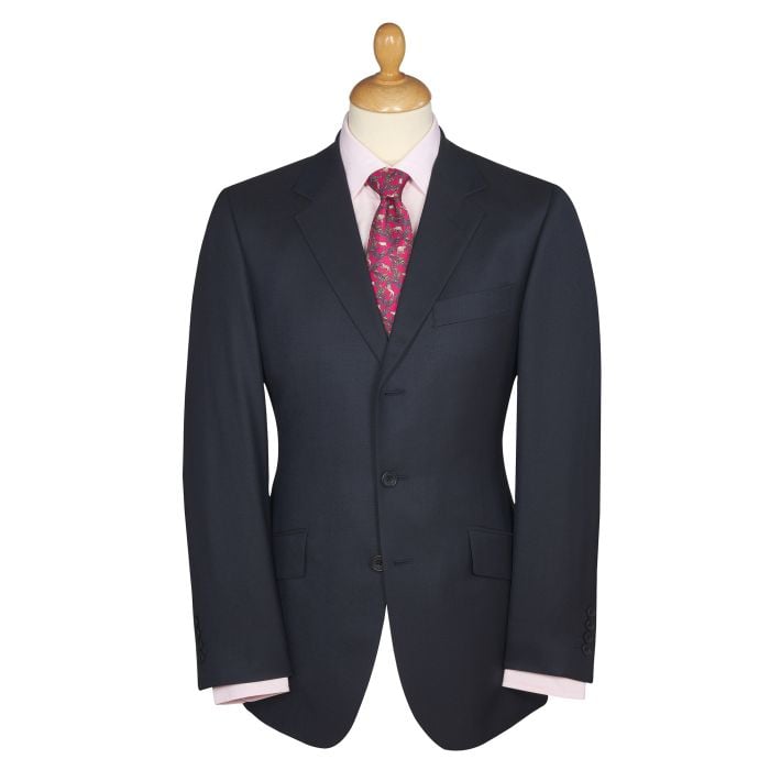 Navy 9oz Three Button Pic and Pic Suit