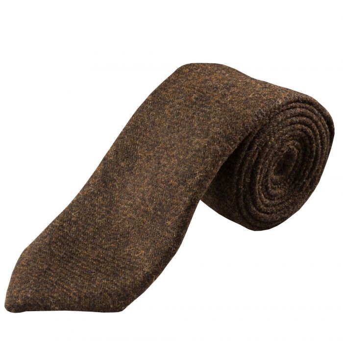Brown Shetland Wool Tie