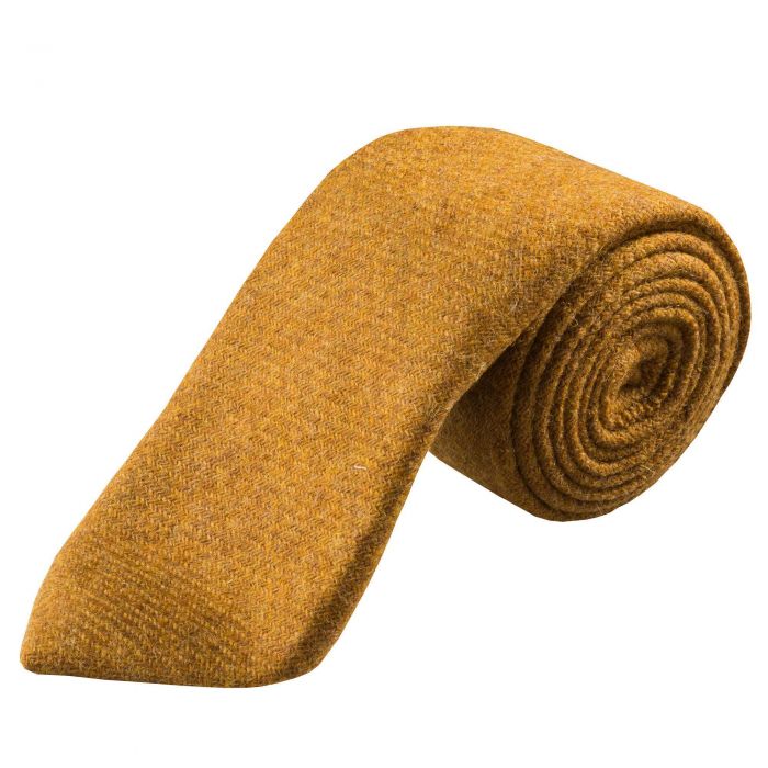 Gold Shetland Wool Tie