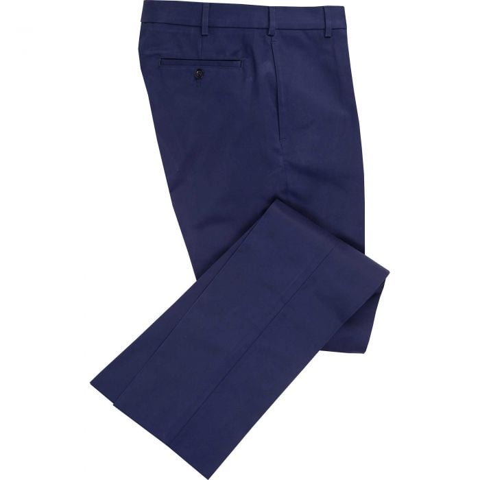 Navy Cotton Drill Trousers | Men's Country Clothing | Cordings