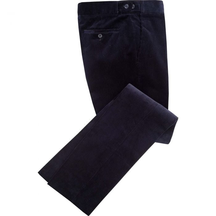 Navy Blue Corduroy Trousers