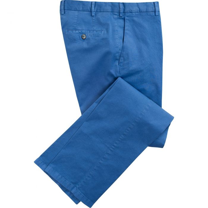 Blue Summer Gabardine Trousers