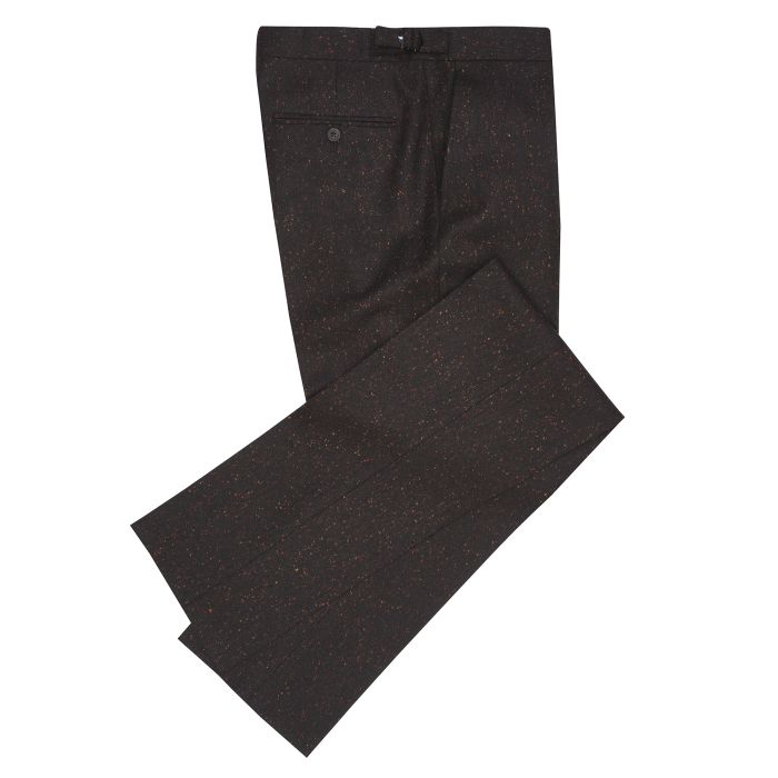 Chocolate Derry Irish Donegal Tweed Trousers